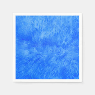Blue Fur Frenzy Napkins Serviette