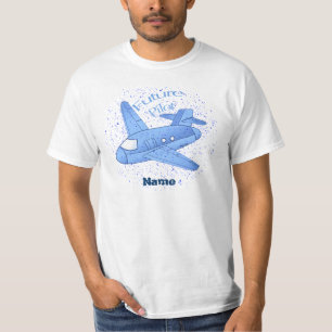 Blue Future Pilot Flugzeug T - Shirt