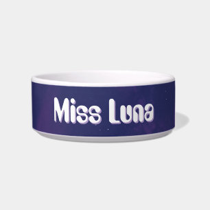 Blue Galaxy Außenraumthema Custom Pet Bowl Napf