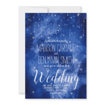 Blue Galaxy Celestial Stars Fairy Lights Hochzeit