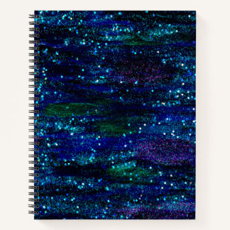 Blue Galaxy Notebook Notizbuch