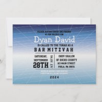 Blue GAMER GAMING DIGITAL Bar Mitzvah Einladung