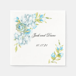 Blue Garden Blume Hochzeiten von Napkins Serviette