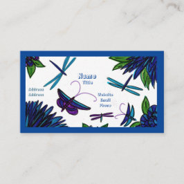 Blue Garden Business Cards Visitenkarte