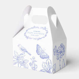 Blue Garden Chinoiserie Baby Showbox Geschenkschachtel