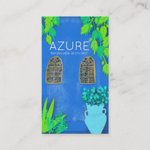 Blue Garden Florist Landscaper Architekt Visitenkarte