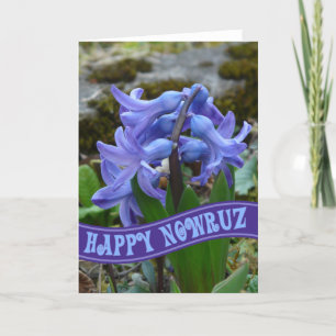 Blue Garden Hyacinth Iran Neujahr Nowrooz Karte