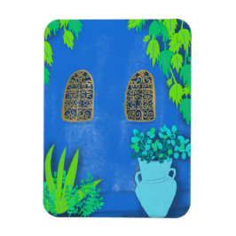 Blue Garden Wall Majorelle Marokko Magnet