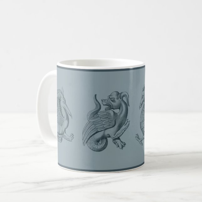 Blue Gargoyles Coffee Tasse (Vorderseite Links)