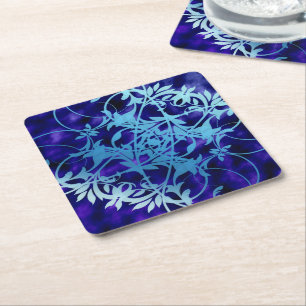 Blue Gate Square Paper Untersetzer