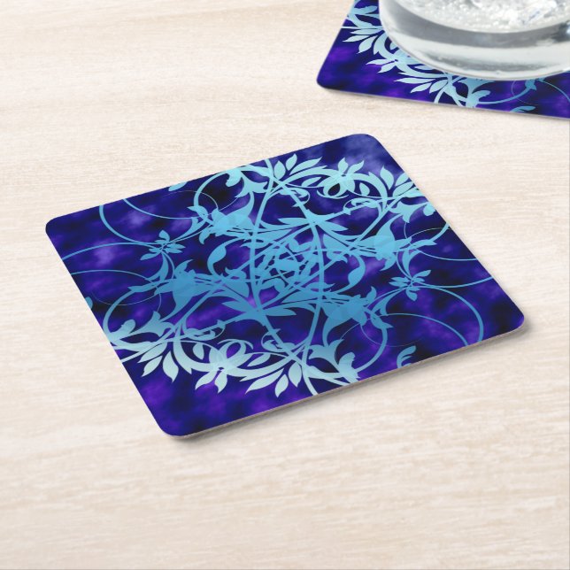Blue Gate Square Paper Untersetzer (angewinkelt)