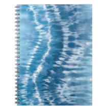 Blue Gefärbte Krawatte Spiral Notebook