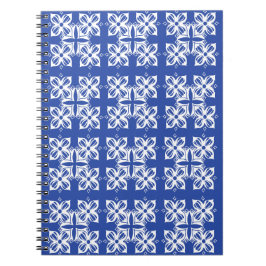 Blue gemustert Classic Notebook Notizblock
