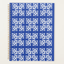 Blue gemustert Classic Planner Planer