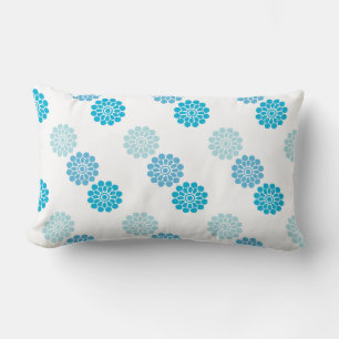 Blue Gemustert Pillow Lendenkissen