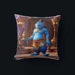 Blue Genie Magic–3D Cartoon Aladdin-Inspired Desig Kissen<br><div class="desc">Bring home the magic with "Blue Genie Magic", a vibrant 3D cartoon design inspired by Disney’s beloved Aladdin genie. Featuring the iconic blue skin and playful charm, this genie bursts with personality and whimsical energy. Perfect for fans of classic animation, fantasy, and magical adventures, this design captures the spirit of...</div>