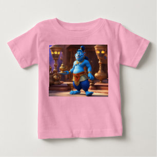 Blue Genie Magic-3D-Cartoon Aladdin-Inspiriert Des Baby T-shirt