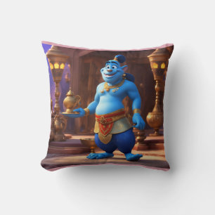 Blue Genie Magic-3D-Cartoon Aladdin-Inspiriert Des Kissen