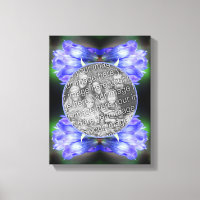 Blue Gentian Blume Frame erstellen Sie Ihr eigenes