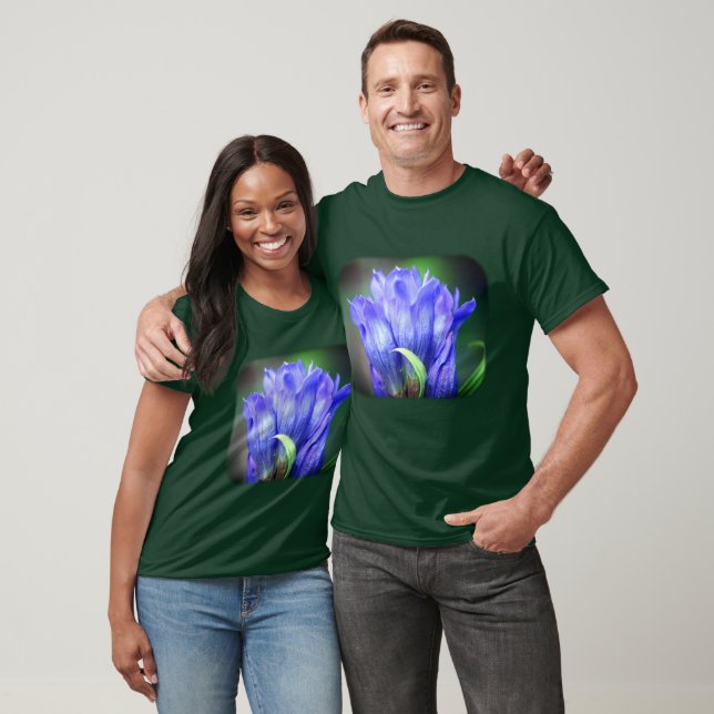 Blue Gentian Blume T-Shirt (Unisex)