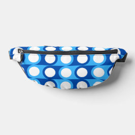 Blue Geometric Fanny Pack Bauchtasche