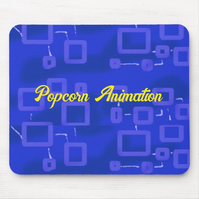 Blue Geometric Mousepad (Vorne)