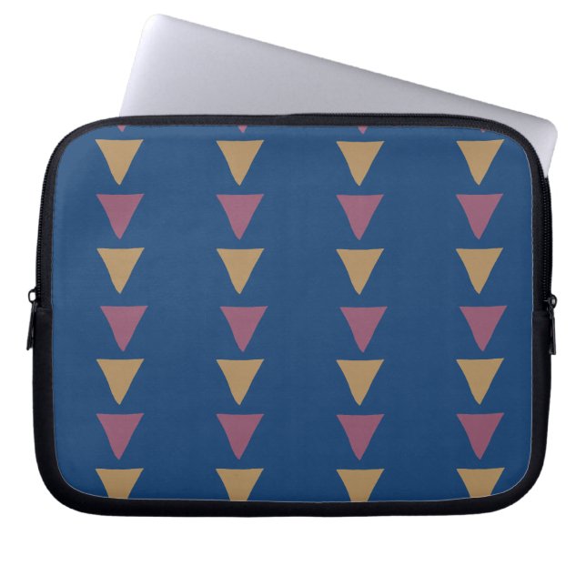 Blue Geometric Notebook Case (Vorderseite)
