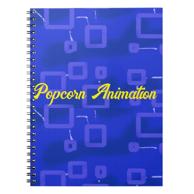 Blue Geometric Notizblock (Vorderseite)