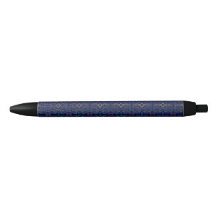 Blue Geometric Shuffle Pen Kugelschreiber