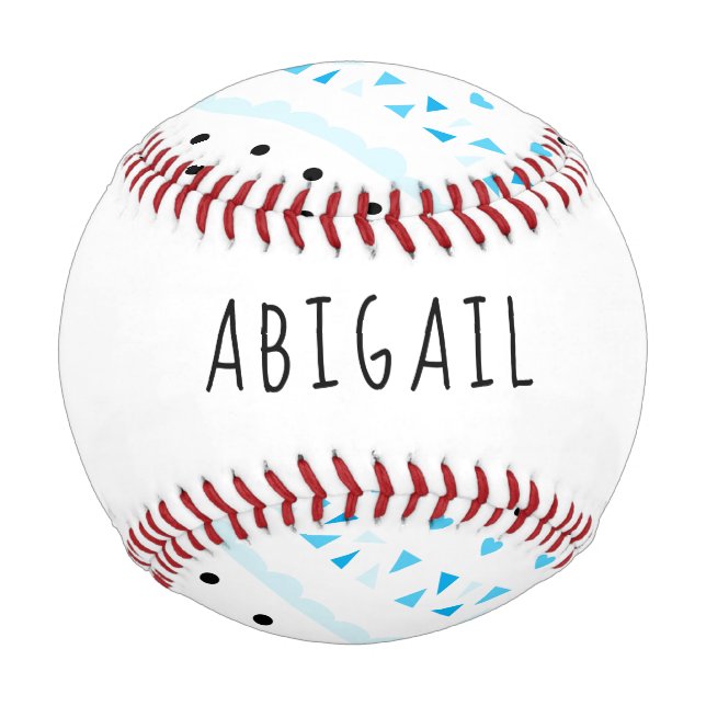 Blue Geometrie Baseball (Rückseite)