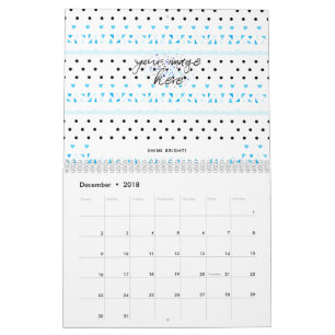 Blue Geometrie Kalender