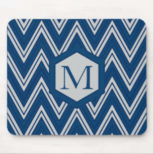 Blue Geometry Collection Mousepad