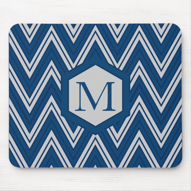 Blue Geometry Collection Mousepad (Vorne)