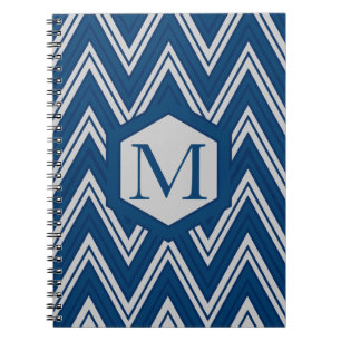 Blue Geometry Collection Notizblock