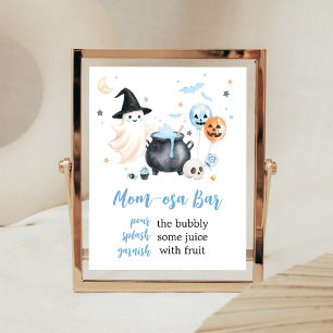 Blue Ghost Little Boo Mom Osa Bar Schild