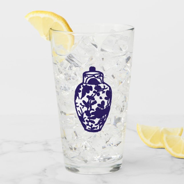 Blue Ginger Jar Glas (Vorderseite Ice)