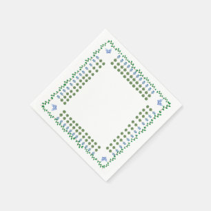 Blue Ginger Jars Jar Topiary Vine Serviette