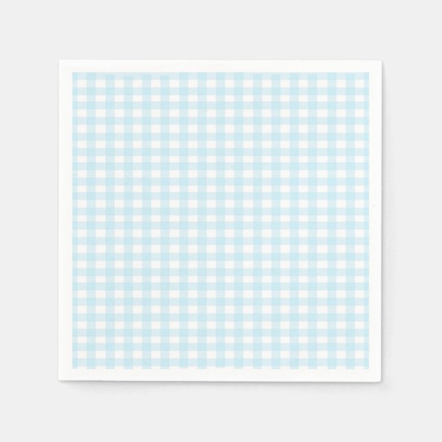 Blue Gingham 1 Serviette (Vorderseite)