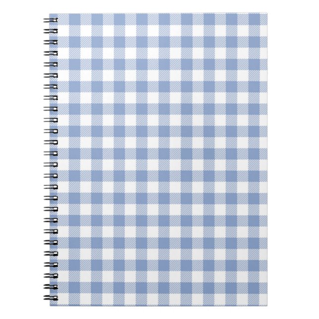 Blue Gingham Country Notizblock (Vorderseite)
