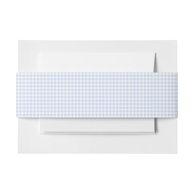 Blue Gingham Invitation Bly Band (Vorderseite Beispiel)