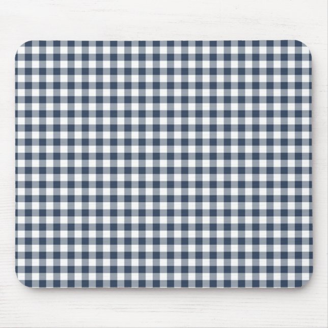 Blue Gingham Mousepad (Vorne)