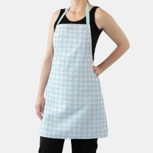 Blue Gingham Schürze