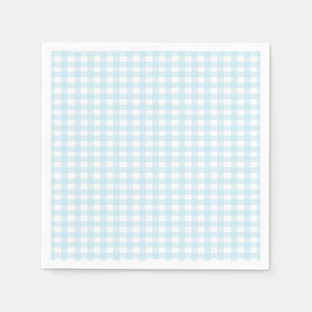 Blue Gingham Serviette (Vorderseite)