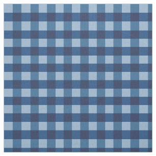 Blue Gingham Stoff