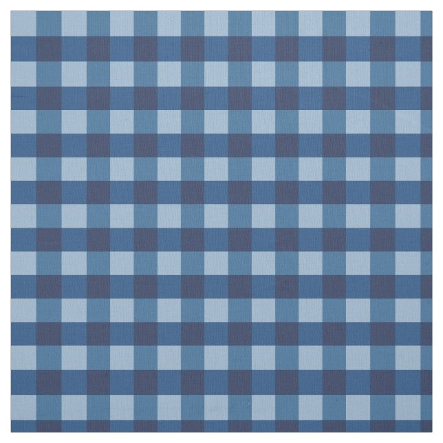 Blue Gingham Stoff (Muster)