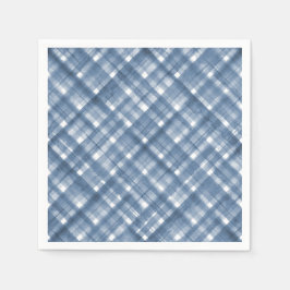 Blue Gingham | Summer Picnic Baby Dusche Napkins Serviette