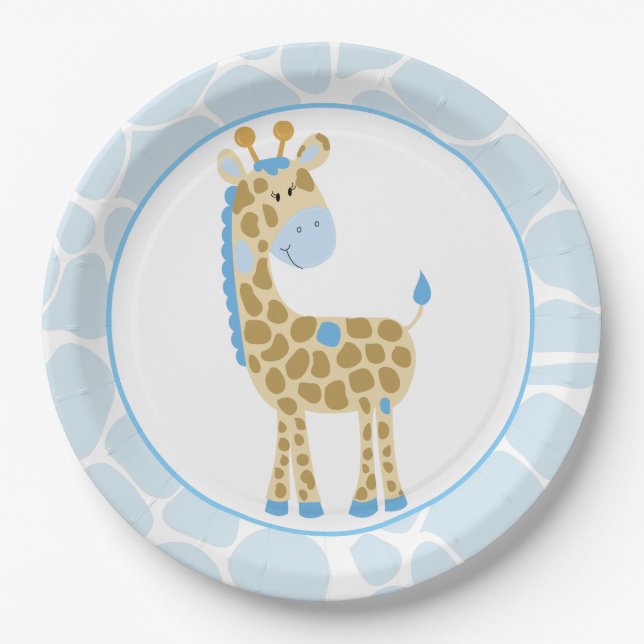 Blue Giraffe Paper Teller (Vorderseite)