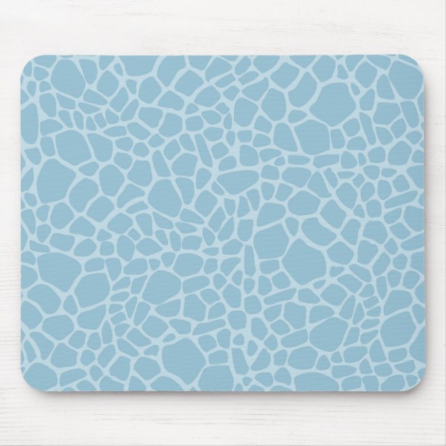 Blue Giraffe Print Mousepad (Vorne)