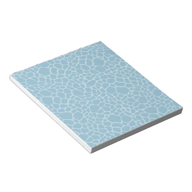 Blue Giraffe Print Notizblock (angewinkelt)