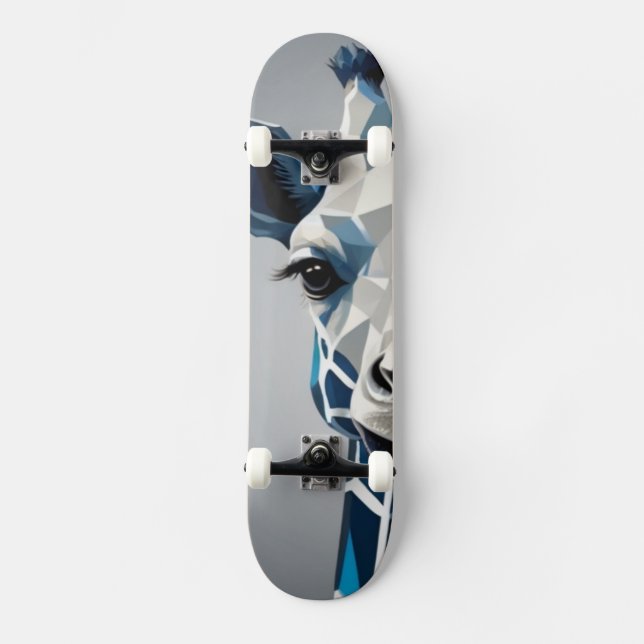 Blue Giraffe Skateboard (Vorderseite)